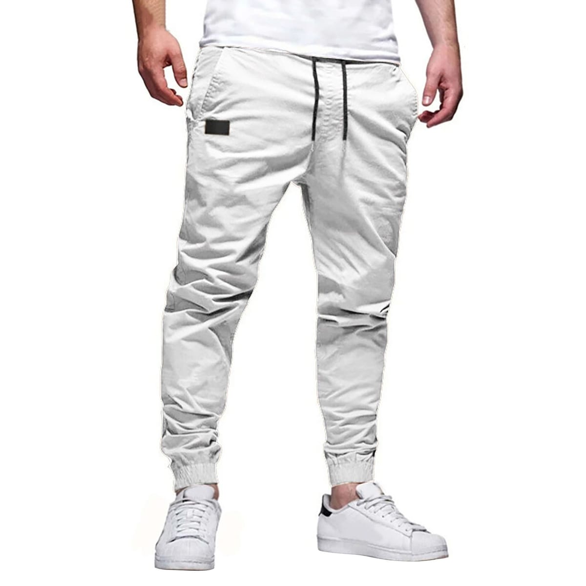 2024 New Summer Men'S Fashion Hip Hop Pants Four Seasons Pure Cotton Casual Sports Pants Street High Quality Straight Tube Pants
