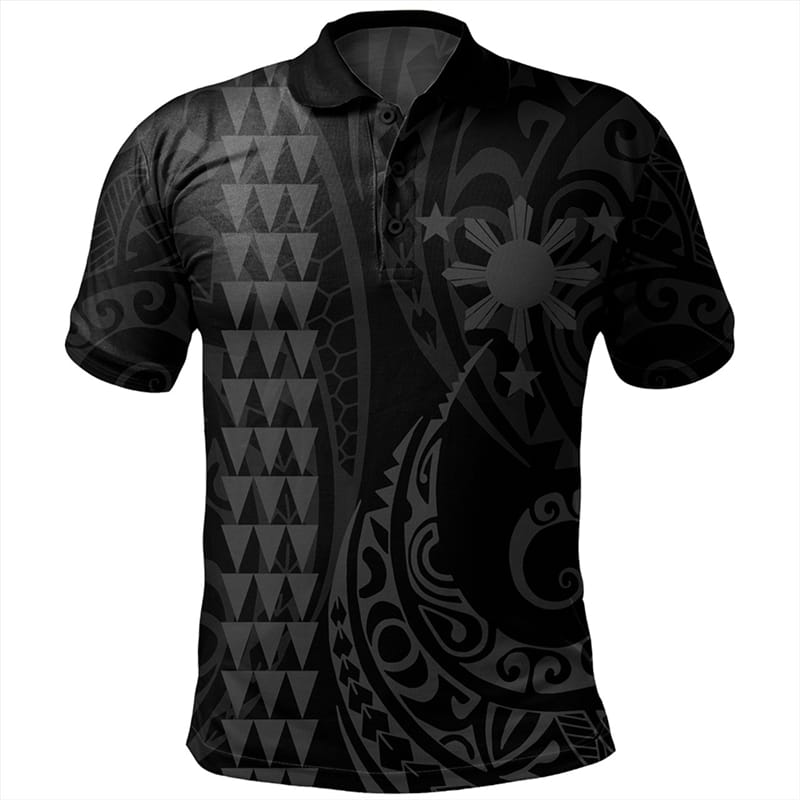 Men's Fashion 3D Philippines National Flag Printed Shirts Philippines National Hero Day Graphic Polo Shirts For Men Clothing Top