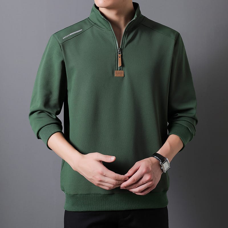 2024 Spring and Autumn New Fashion Trend Pullover Men's Casual Slim Comfortable Breathable High Quality Long Sleeve Coat M-4XL