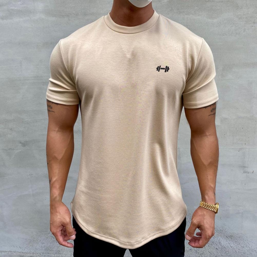 2022 Men T-shirt Male Sports Gym Muscle Fitness T Shirt Blouses Loose Half Sleeve Summer Bodybuilding Tee Tops Men's Clothing