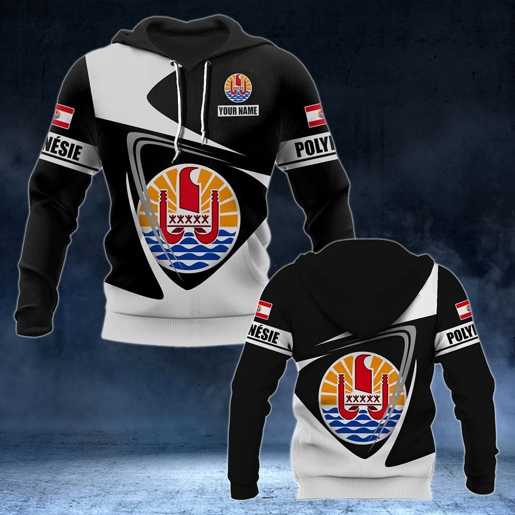 Polynesia Flag and Emblem Pattern Hoodies For Male Loose Men's Fashion Sweatshirts Boy Casual Clothing Oversized Streetwear