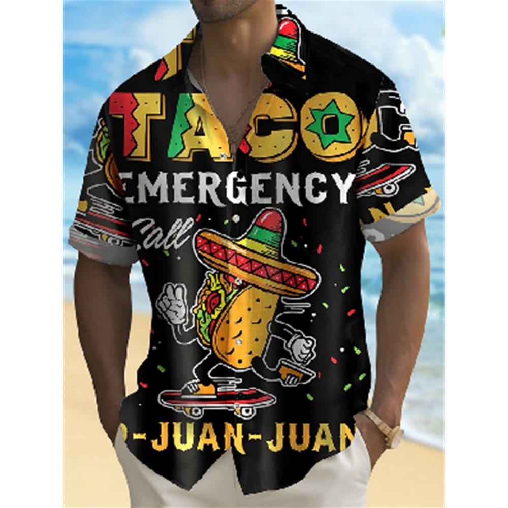 Men's Casual Shirt Hawaiian Shirt Men Summer 3d Print Casual Short Sleeved Shirt For Men Clothing Breathable Shirts