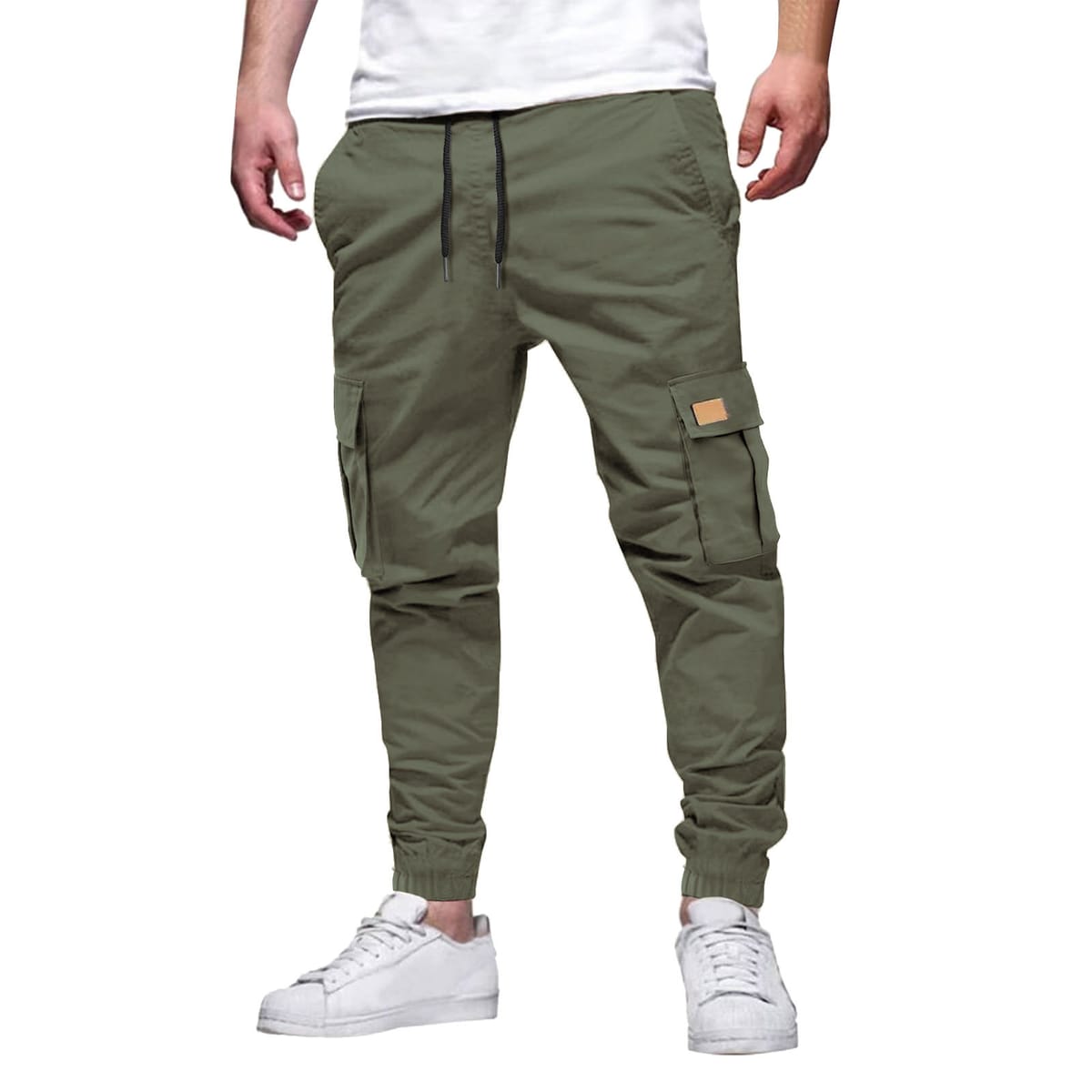 New Men's Fashion Hip Hop Pants Four Seasons Pure Casual Sports Pants Street Trousers High Quality Straight Tube Pants 2024