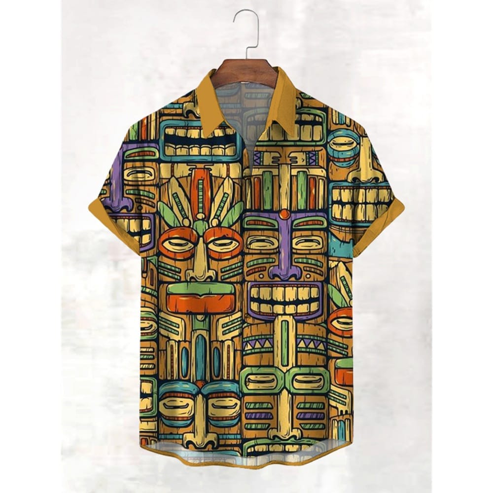 Men's Casual Shirt Hawaiian Shirt Men Summer 3d Print Casual Short Sleeved Shirt For Men Clothing Breathable Shirts