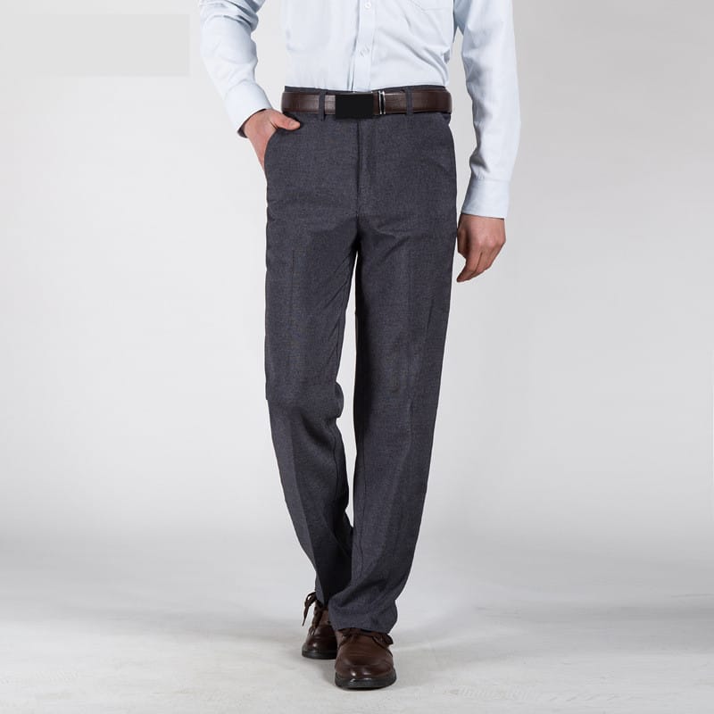 MRMT  2024  Brand Summer Casual Men's Trousers Thin Straight-barrel Elastic Loose Pants for Male Middle-aged High-waist Trouser
