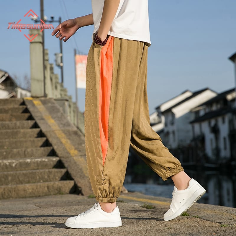 High Quality Men's Casual Sweatpants 2023 Chinese Style Fashion New Jacquard Trousers Brand Clothing Outdoor Harem Trousers