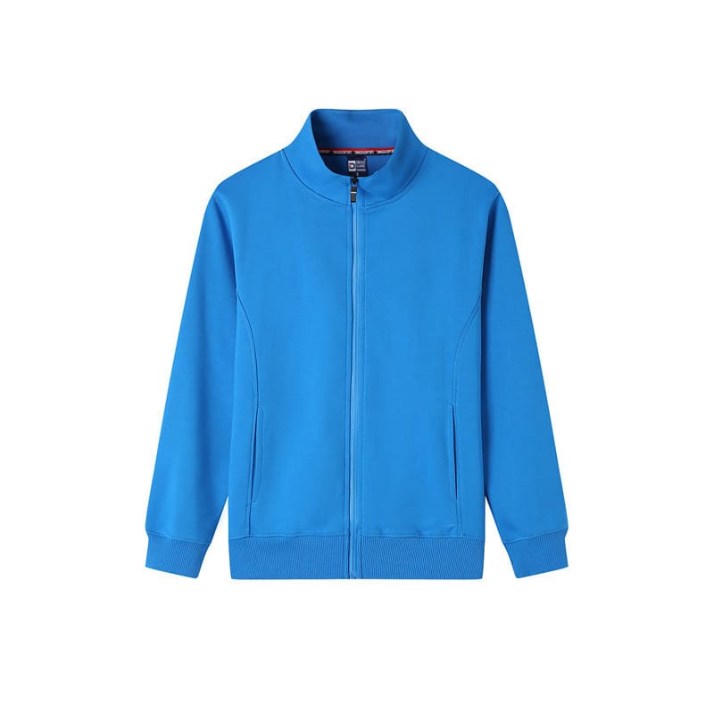 MRMT 2024 Brand New Men's Sweatshirt Full Zipper Pure Color Pure Cotton Stand-up Collar Cotton Large Terry Cardigan
