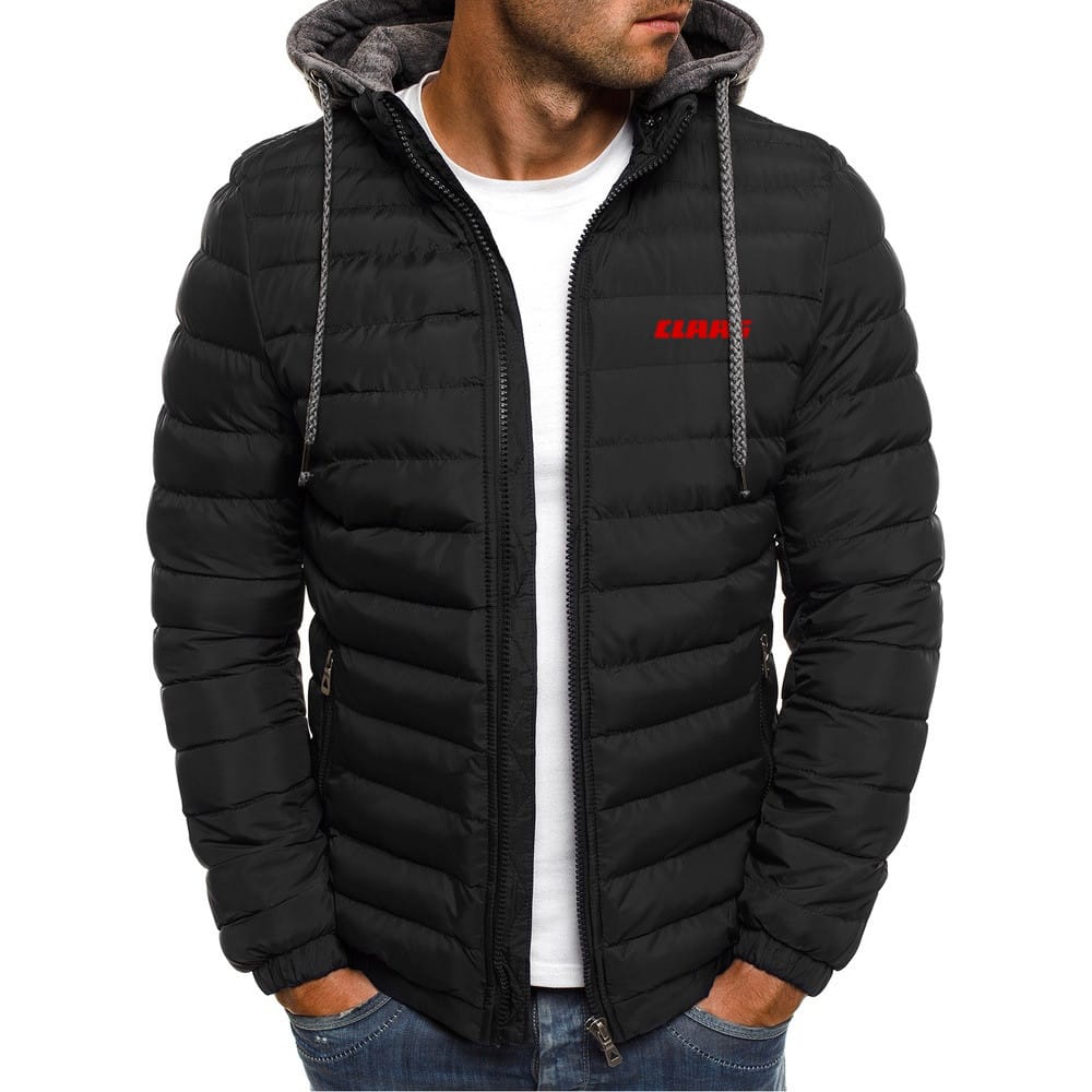 2023 New Men's CLAAS Printing Winter Thicken Zipper Jackets Cotton Warm Casual Comfortable Sweatshirt Fashion Hoodies Coats