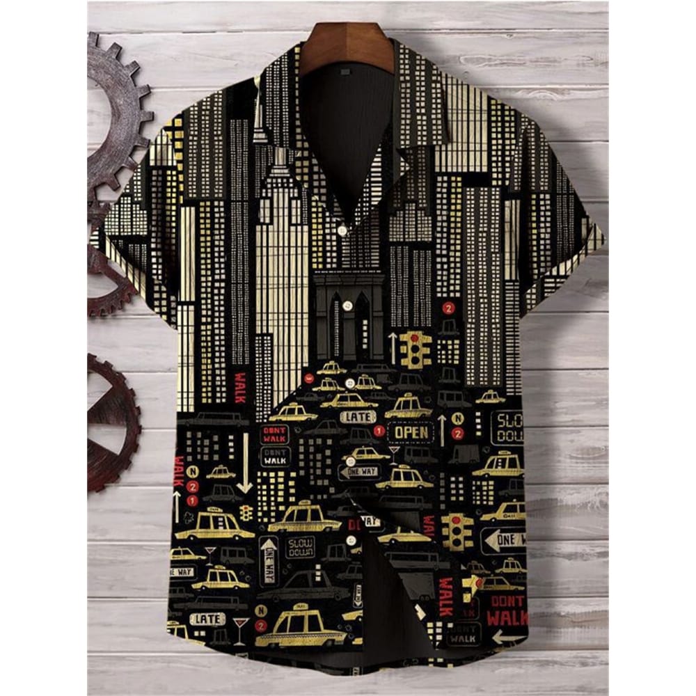 Men's Shirt Summer Casual Fashion Short Sleeved Shirt For Men Loose Breathable Hawaiian Shirt Man Casual Men's Clothing Top