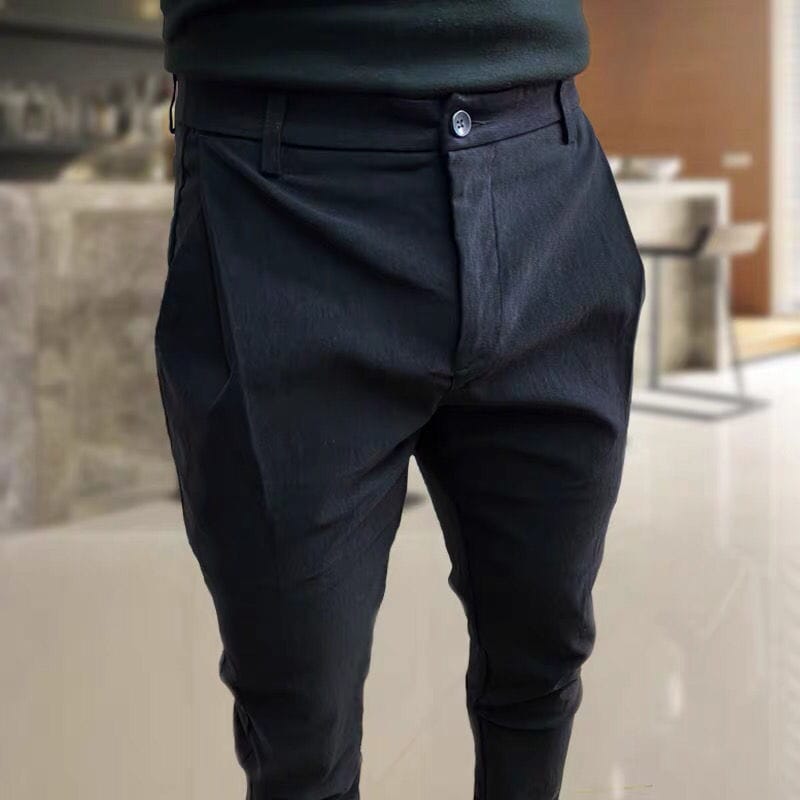 2023 Fashion Spring Autumn Men's Korean Casual Harem Pants Solid High Quality Jogger Baggy Pants Jogger Casual Long Pants J21