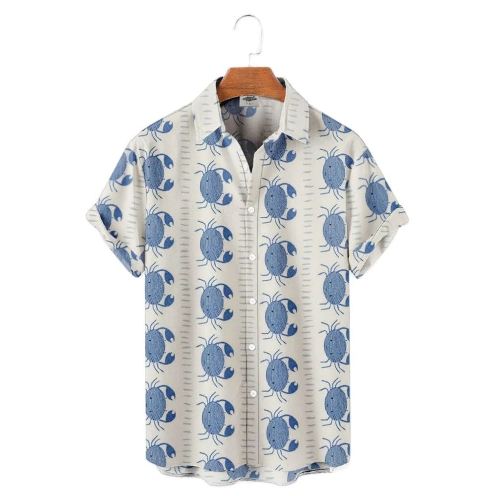 Men's Casual Shirt Hawaiian Shirt Men Summer 3d Print Casual Short Sleeved Shirt For Men Clothing Breathable Shirts
