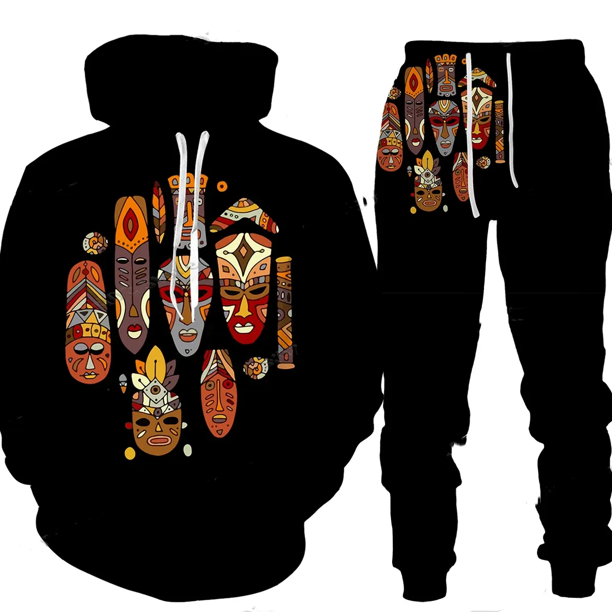 Men's Ancient Egypt Eye of Horus God 3D Print Hoodie Pants Set Women Casual Egyptian Tribal Clothes Hoodie/Trousers/Suits