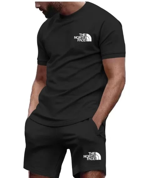 2024 new men's sportswear short sleeved T-shirt and sports shorts summer casual jogging pants set, men's two-piece set