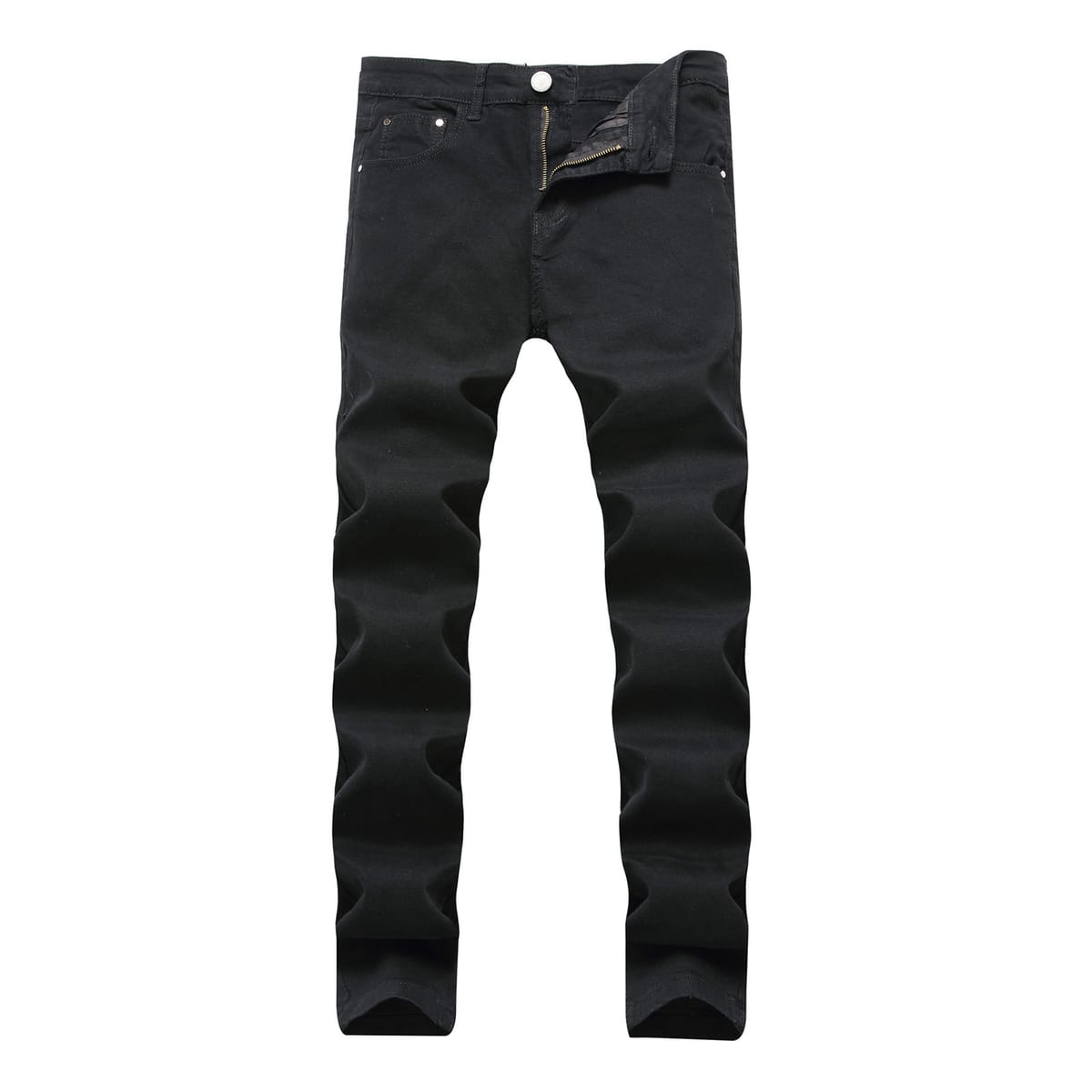 Men's Casual Jeans Comfortable Stretch Denim Pants Light Luxury High Quality Trendy Street Straight Leg Relaxed Fit Jeans