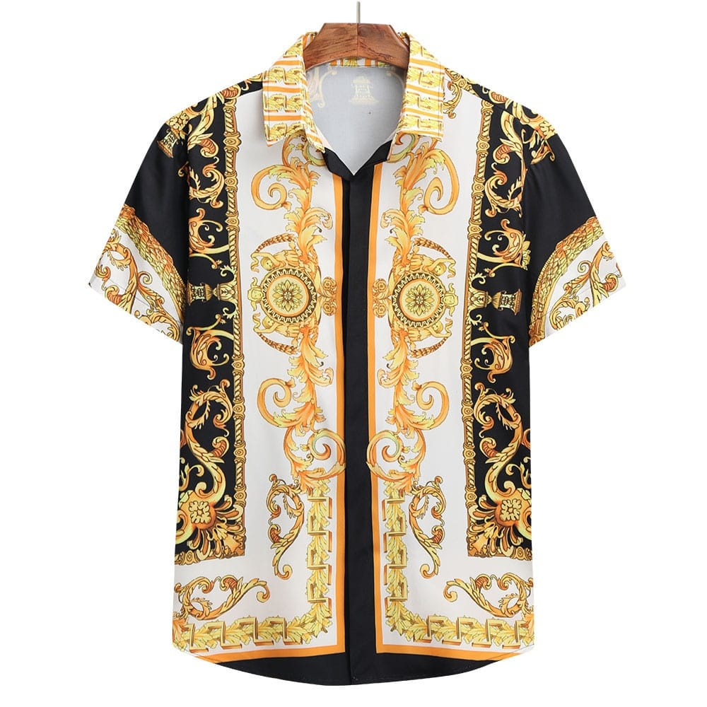 Men's Shirt Summer Casual Fashion Short Sleeved Shirt For Men Loose Breathable Hawaiian Shirt Man Casual Men's Clothing Top