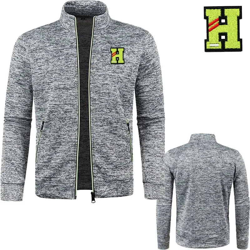 Embroidery H High-end brand Men's hoodie Men's sweatshirt Spring Autumn men's jacket loose Hip hop y2k Men's cardigan coat