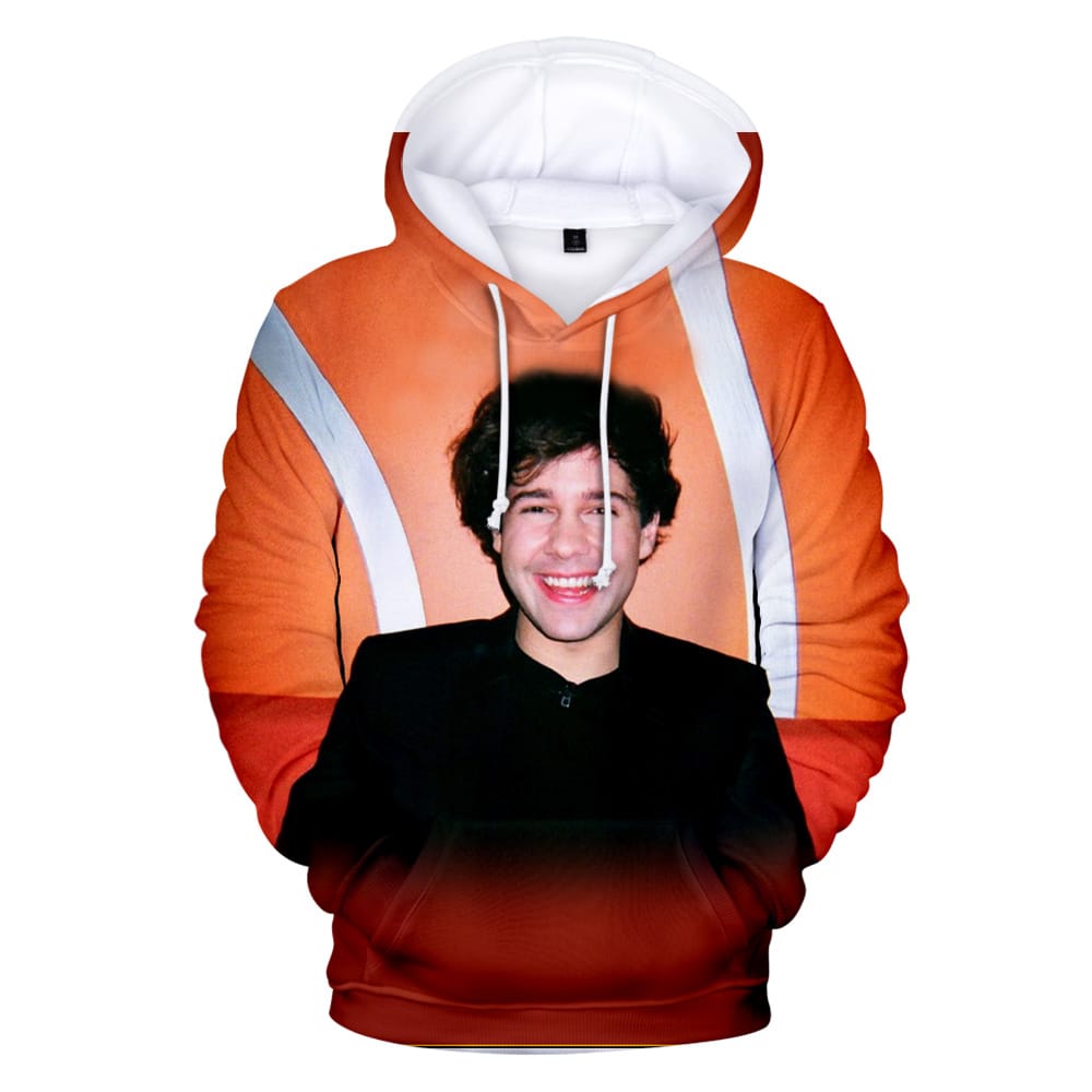 David Dobrik Hoodie 3D Sweatshirt Long Sleeve Women Men's Tracksuit Harajuku Streetwear American Comedy Actor Clothes Plus Size