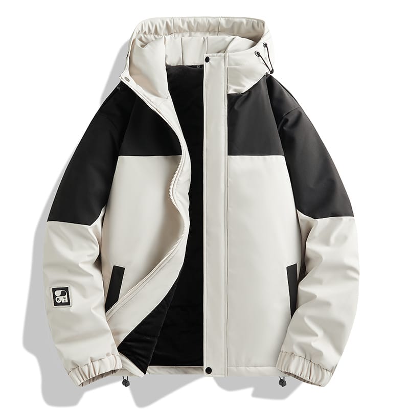 Autumn and Winter Lovers Bread Jacket Cotton-padded Jacket Outdoor Waterproof Camping Men's Hooded Windbreaker Warm Down Jacket
