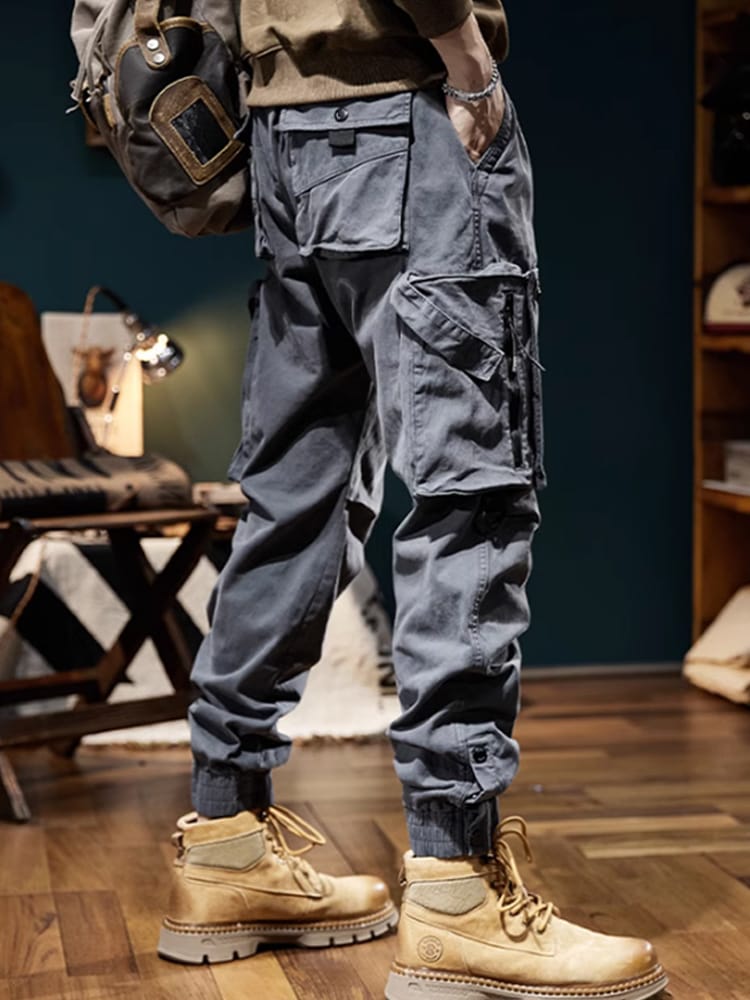 Trendy autumn new men's workwear pants versatile Japanese youth casual trendy pants