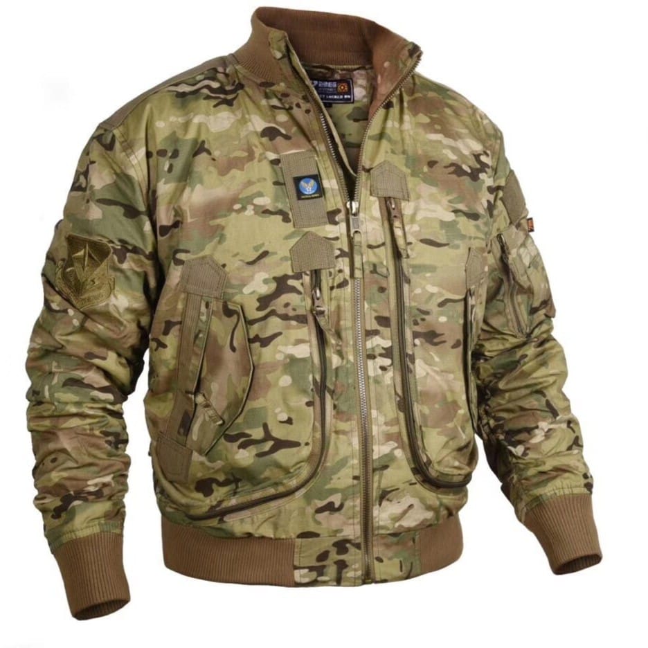 Autumn Men's Jacket 2024 New Solid Color Casual loose Functional Style Outdoor Camping Camouflage Jacket Men's Workwear Coat