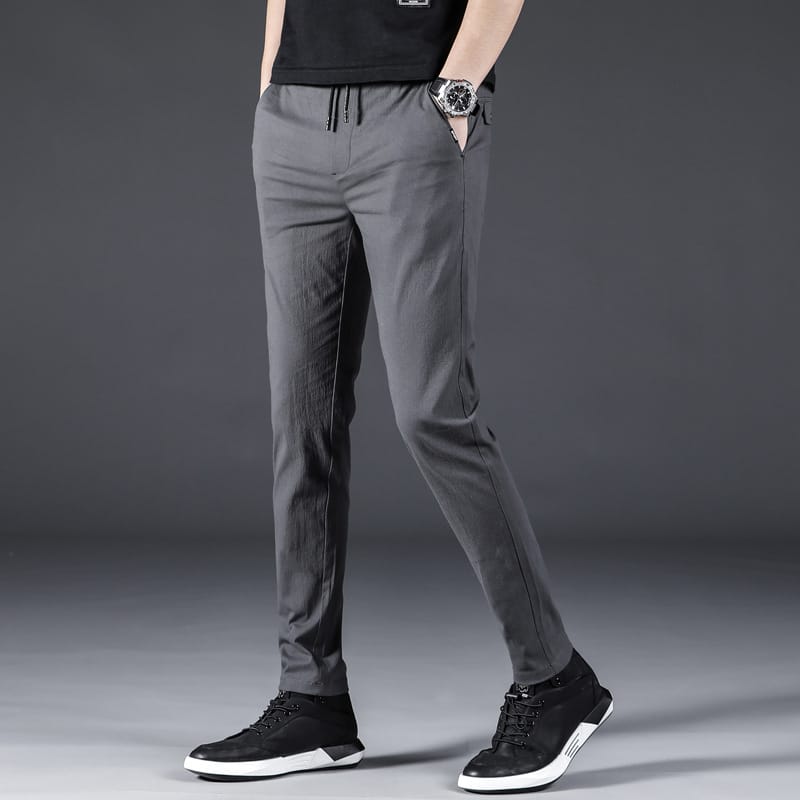 MRMT 2024 Brand Spring and Summer Men's Trousers Leisure Shown Stretch Foot Pants for Male Youth Loose Long Trouser