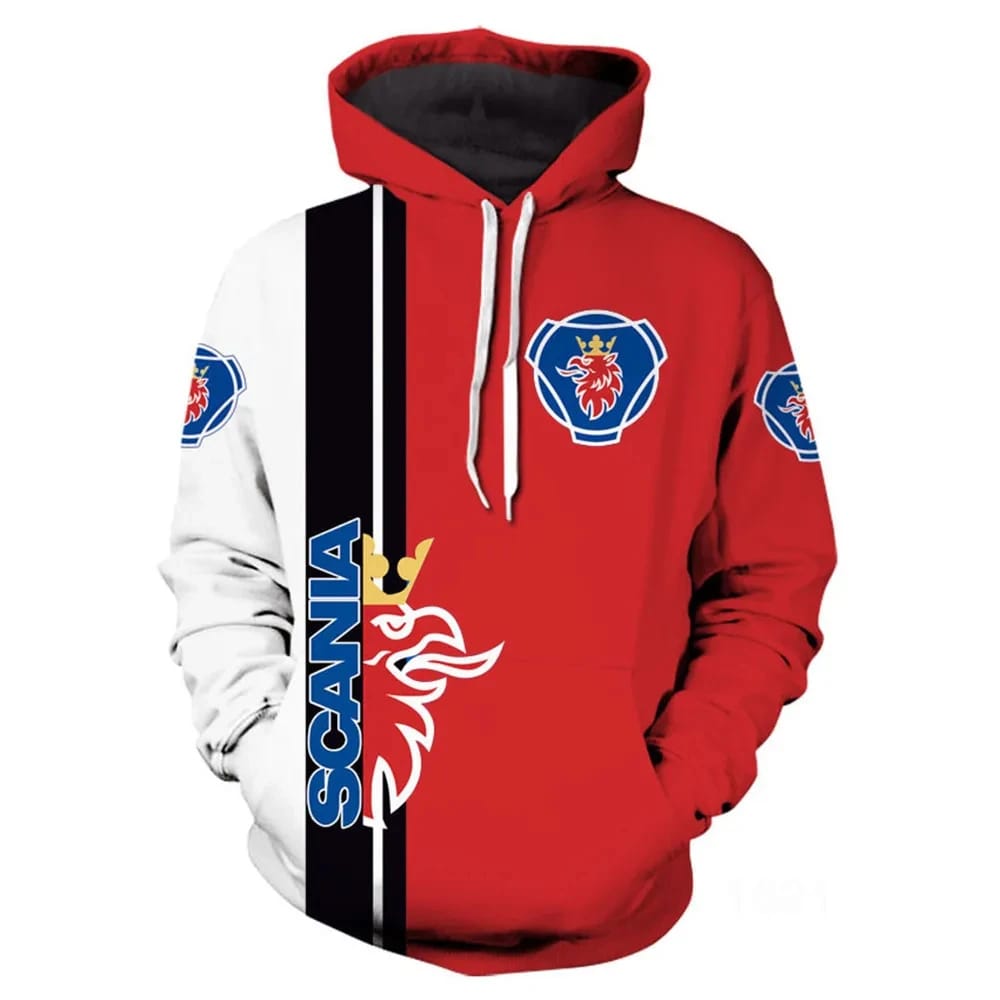 2024 fashion style men's hooded sports casual shirt Harajuku peripheral car logo fashion top
