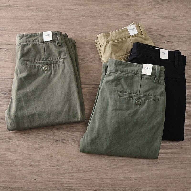 Men's Trousers Summer Thin Business Casual Pants Classic Solid Color Elastic Comfortable Loose Straight Brand Men's Wear Z15