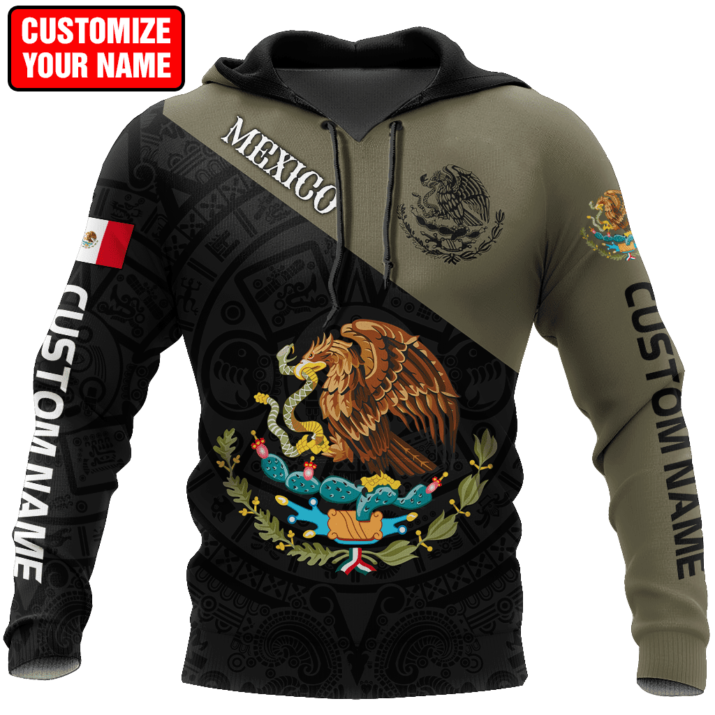 Personalized Mexico Aztec Flag 3D All Over Printed Fashion Men's hoodies Unisex zipper pullover Casual Jacket Tracksuits TDD143