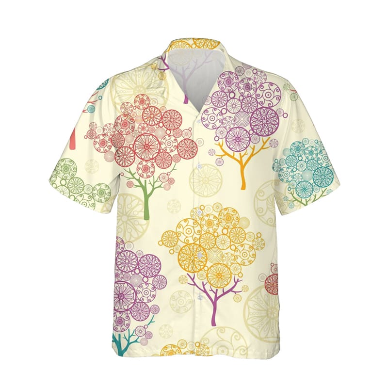 Summer Men's Shirt 3d Coconut Tree Print Hawaiian Shirts For Men Holiday Casual Man Clothing Loose Oversized Short Sleeve Shirt