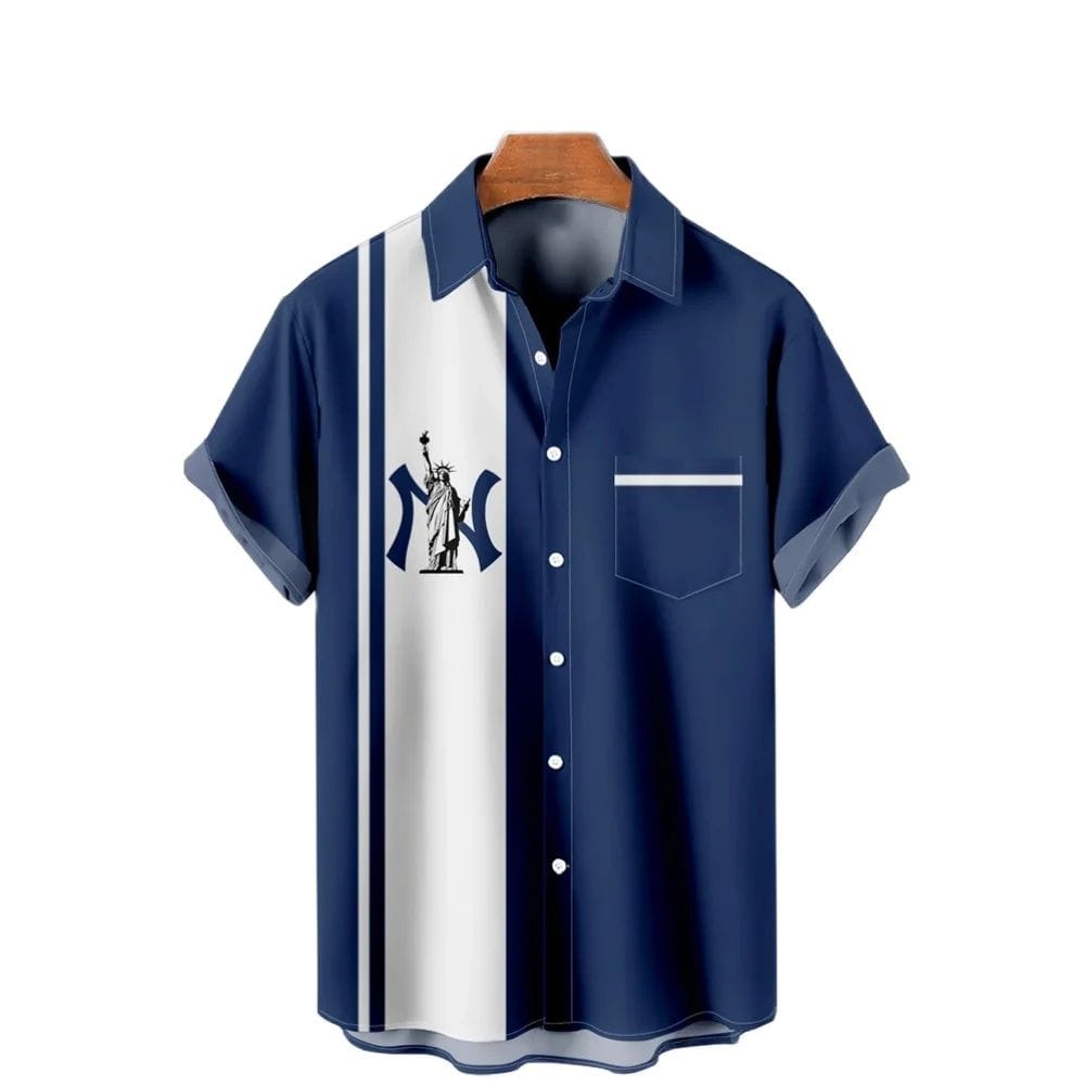 Men's Shirt Summer Casual Fashion Short Sleeved Shirt For Men Loose Breathable Hawaiian Shirt Man Casual Men's Clothing Top