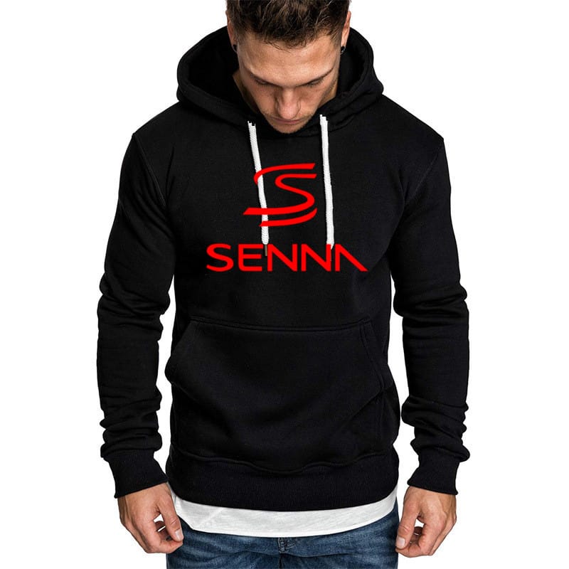 Men's Hoodie Ayrton Senna Print Unisex Hooded Fleece Sweatshirt Cotton Pullover Outwear Casual High Quality Streetwear