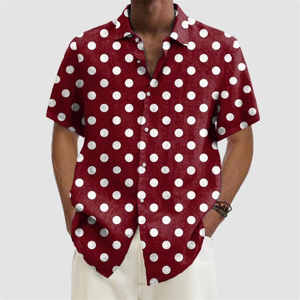 Men's Shirt Summer Casual Fashion Short Sleeved Shirt For Men Loose Breathable Hawaiian Shirt Man Casual Men's Clothing Top