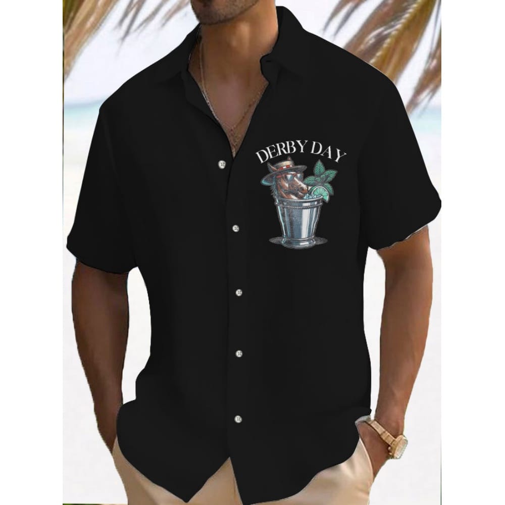 Men's Shirt Summer Casual Fashion Short Sleeved Shirt For Men Loose Breathable Hawaiian Shirt Man Casual Men's Clothing Top