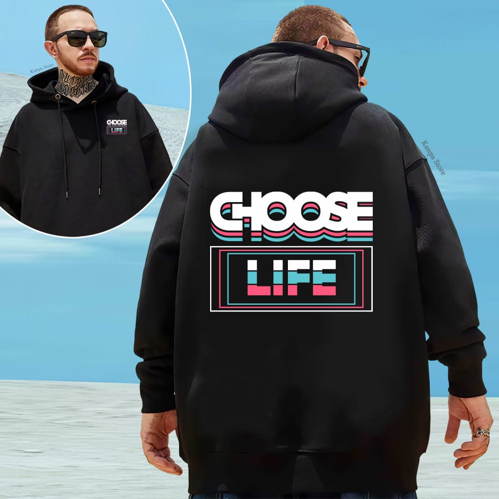 Men's solid color hooded hoodie fleece hoodie long sleeve Colorful striped printed pattern Casual Wear hooded sports hoodie