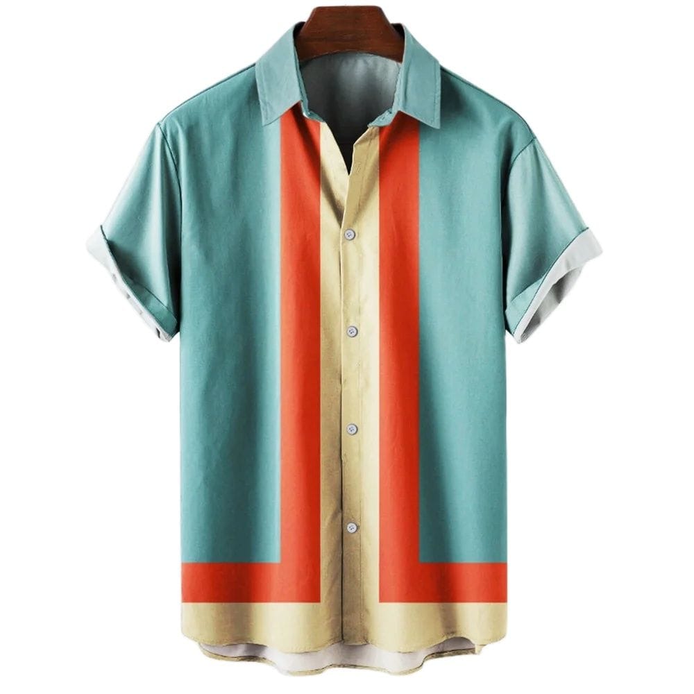 Men's Casual Shirt Hawaiian Shirt Men Summer 3d Print Casual Short Sleeved Shirt For Men Clothing Breathable Shirts