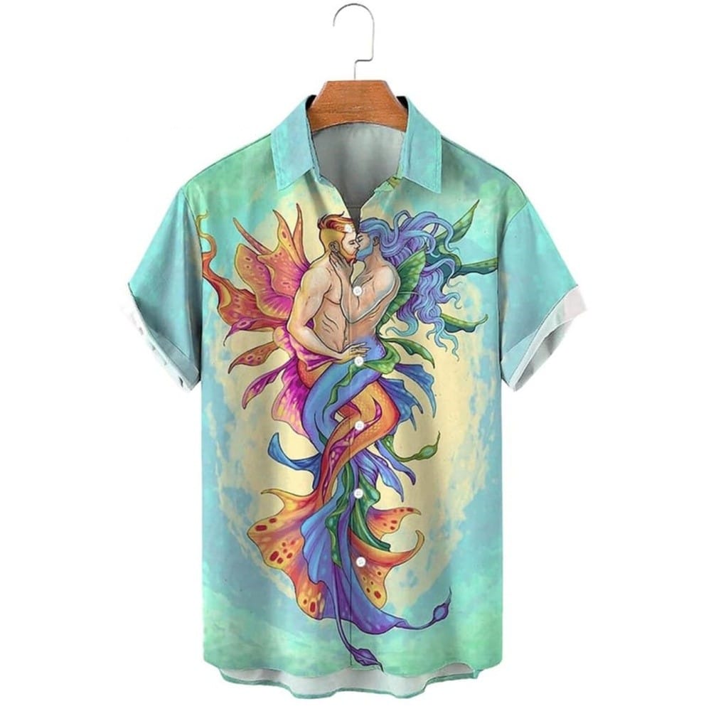 Men's Shirt Summer Casual Fashion Short Sleeved Shirt For Men Loose Breathable Hawaiian Shirt Man Casual Men's Clothing Top