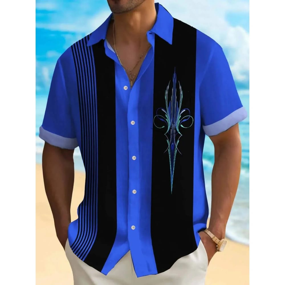 Men's Shirt Summer Casual Fashion Short Sleeved Shirt For Men Loose Breathable Hawaiian Shirt Man Casual Men's Clothing Top