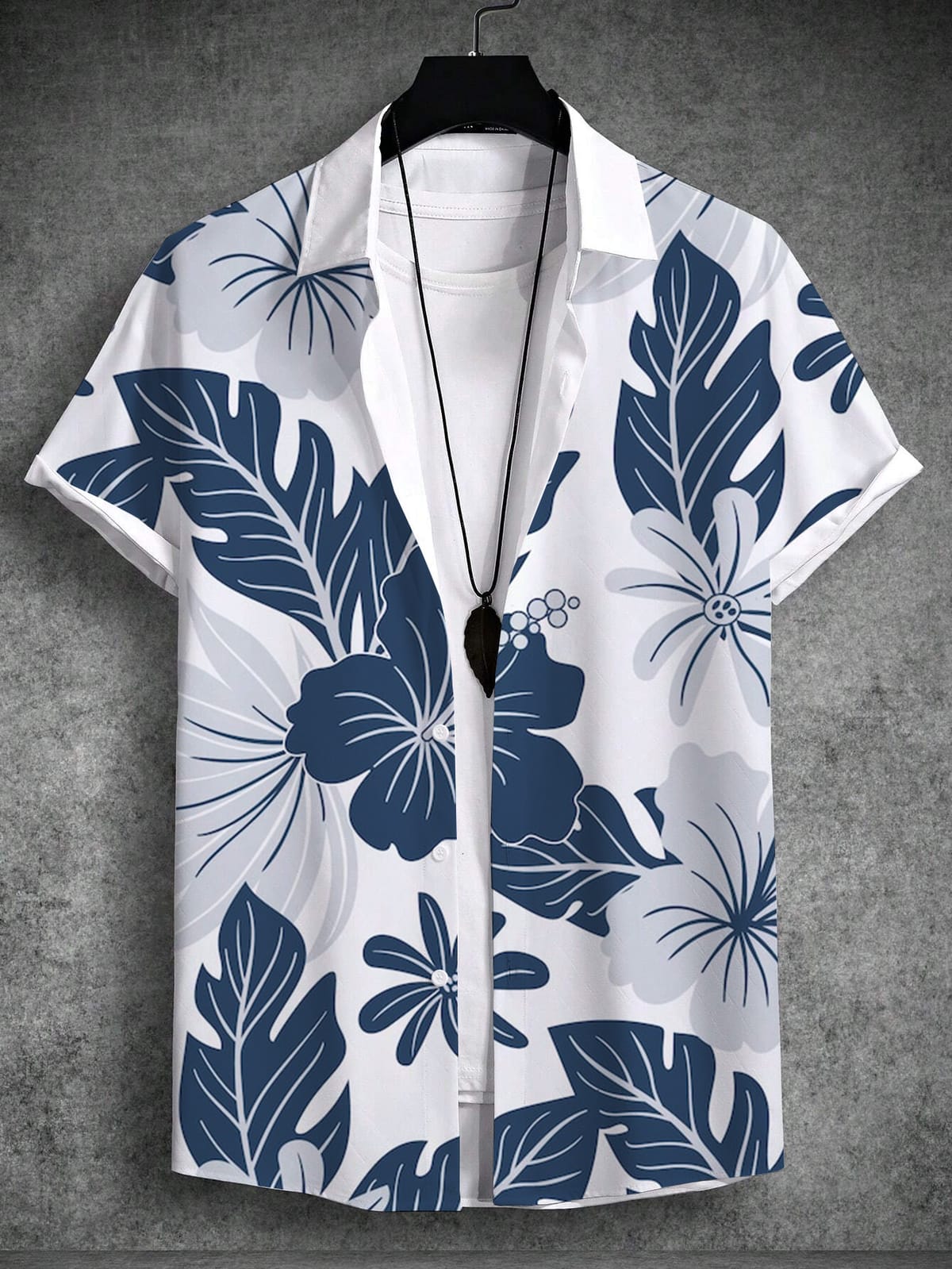 Summer Men's Shirt Tropical Plants Graphic 3D Print Fashion Shirts Short Sleeve Tops Streetwear Loose Casual Hawaiian Shirts
