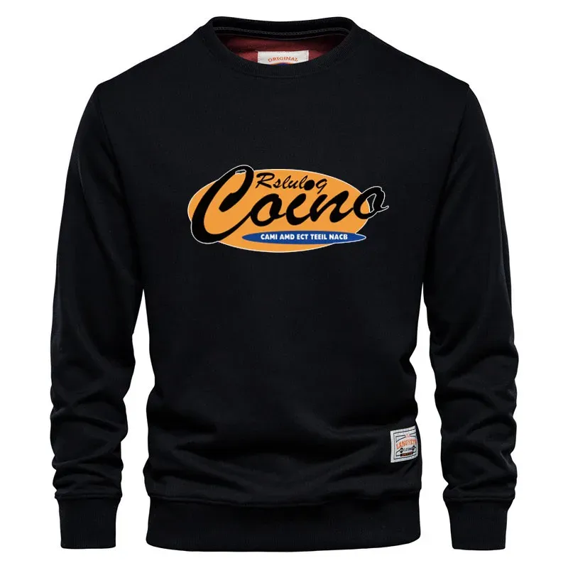 Fashion Brand Men's Hoodies New Spring Autumn Casual Sweatshirts Men's Top Solid Color crew-neck Hoodies Sweatshirt Male