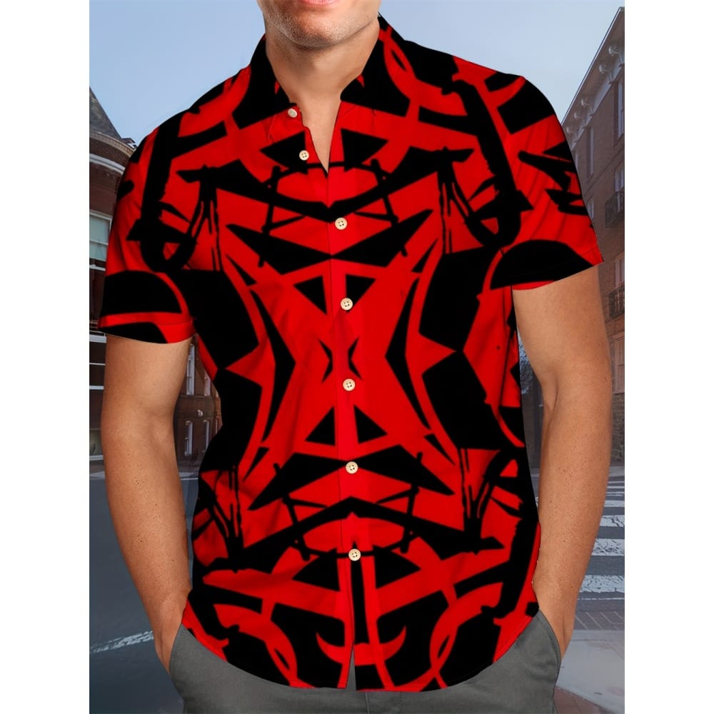 Men's Shirt Summer Casual Fashion Short Sleeved Shirt For Men Loose Breathable Hawaiian Shirt Man Casual Men's Clothing Top