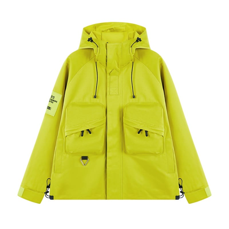 2023 Fall New Men'S High Street Hip-Hop Trend Fashion Outdoor Workwear Windproof Waterproof Casual Handsome Sports Jacket