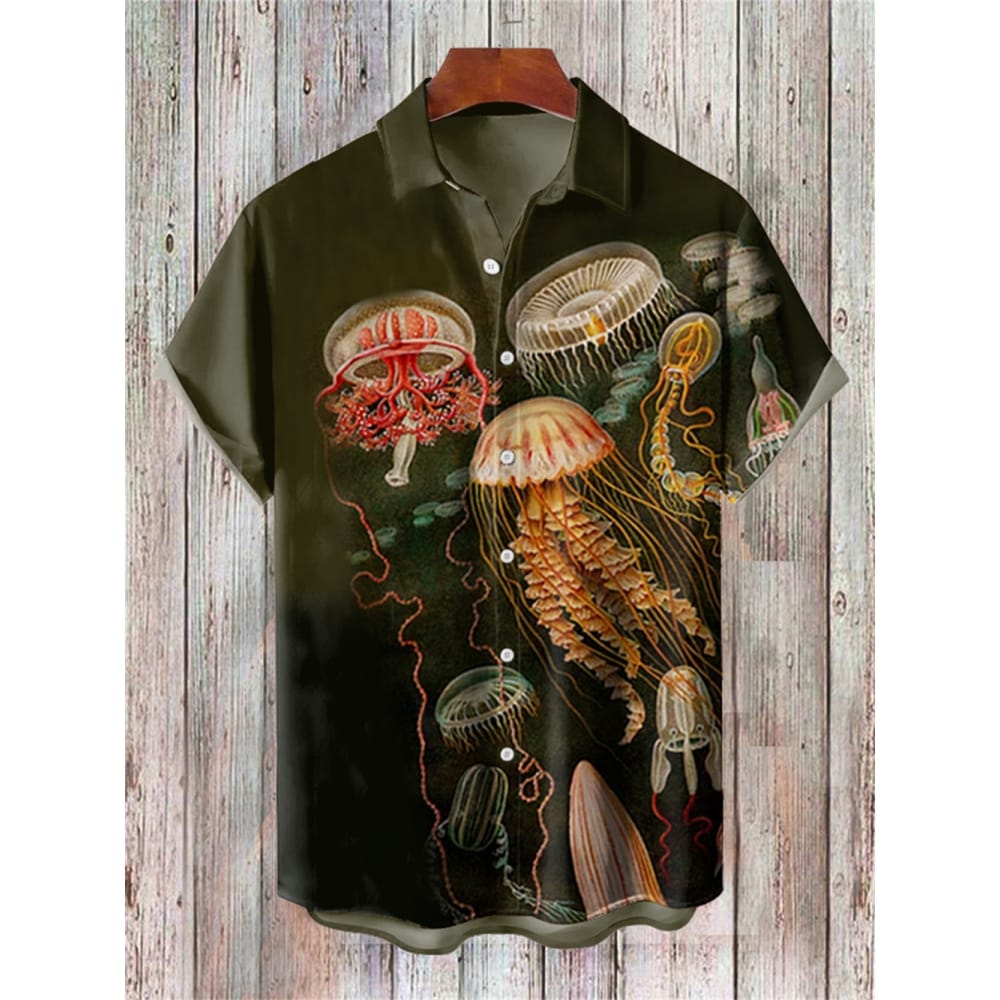 Men's Shirt Summer Casual Fashion Short Sleeved Shirt For Men Loose Breathable Hawaiian Shirt Man Casual Men's Clothing Top