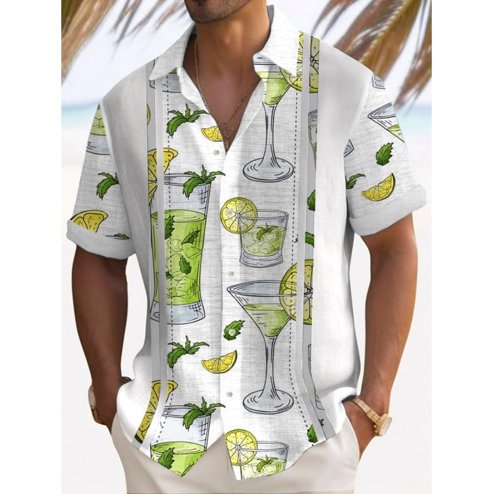 Men's Shirt Summer Casual Fashion Short Sleeved Shirt For Men Loose Breathable Hawaiian Shirt Man Casual Men's Clothing Top