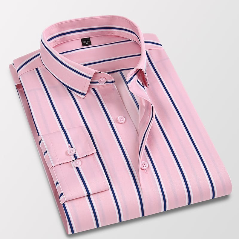 Men Clothing Fashion Summer New Design Slim Men's Thin Long-sleeved Shirt Mens Button Plaid Shirts Business Dress Shirt