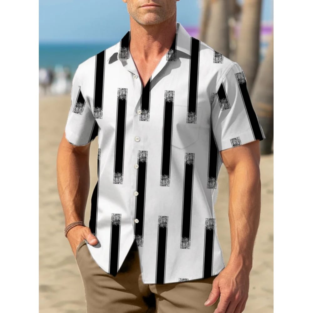Men's Casual Shirt Hawaiian Shirt Men Summer 3d Print Casual Short Sleeved Shirt For Men Clothing Breathable Shirts