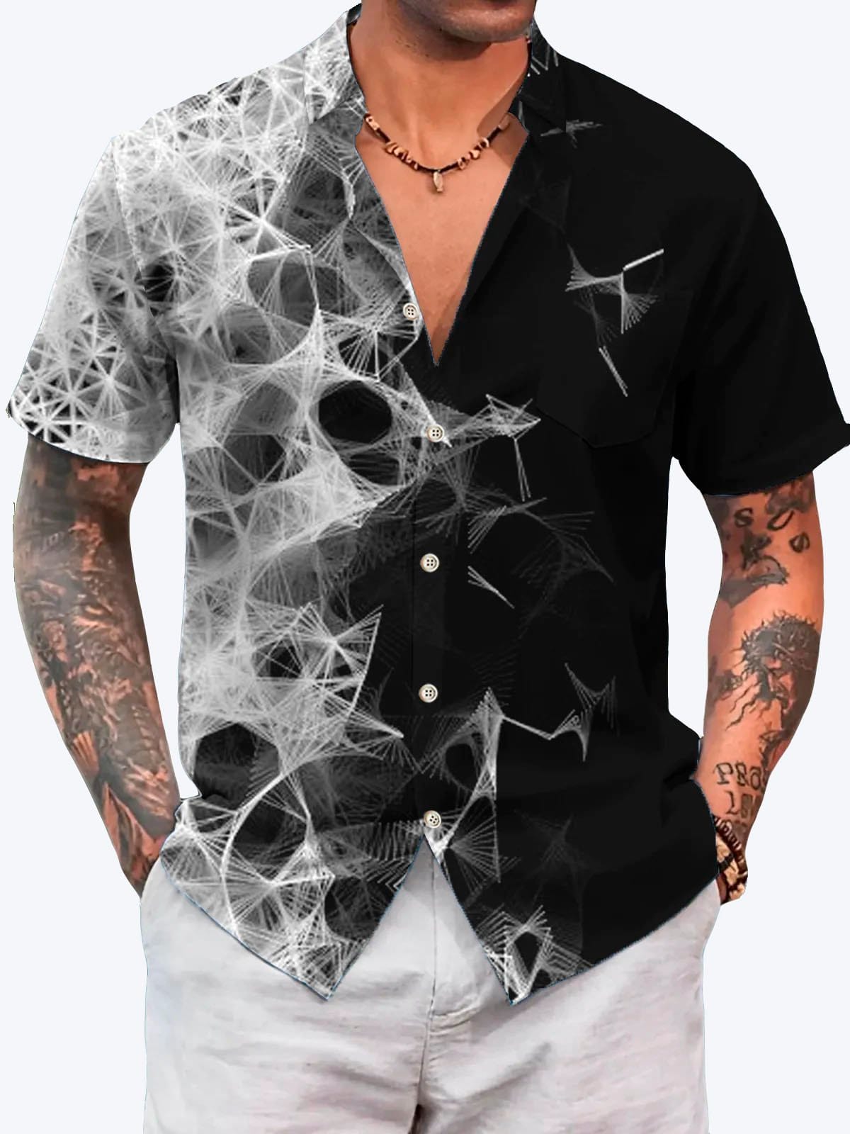 Men's Hawaiian Shirts 3D Print Basic Style Fashion Button Colorful Shirt Lapel Streetwear Hawaiian Blouse shirts for men Summer