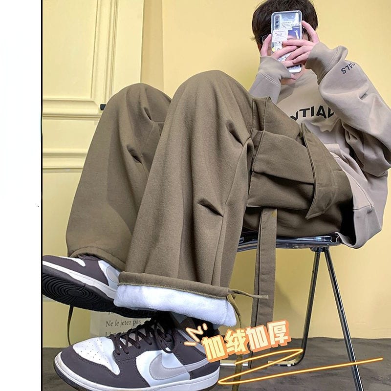 Cargo Pants Men Loose Trousers Thickened Fashion Men's Casual Trousers Streetwear Men Casual Pants