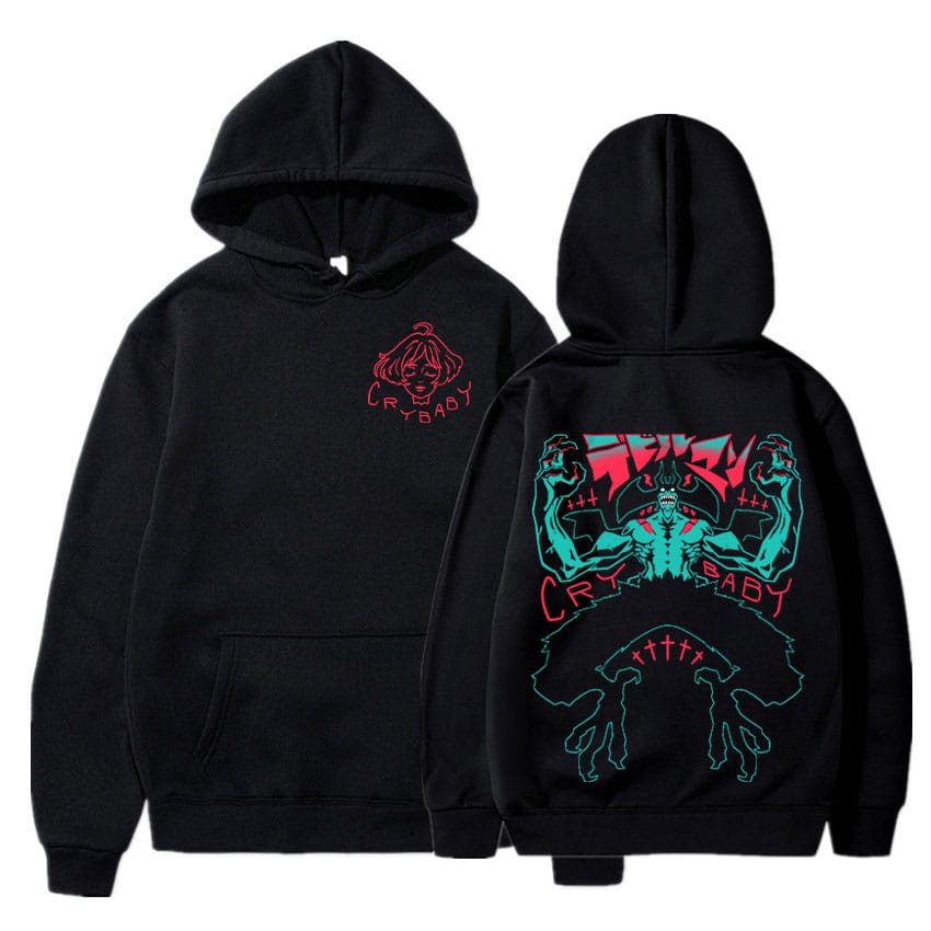 Hot Sale Anime Devilman Crybaby Hoodie Men's Female Manga Sweatshirt Streetwear Casual Harajuku Oversized Pullovers Y2k Clothes