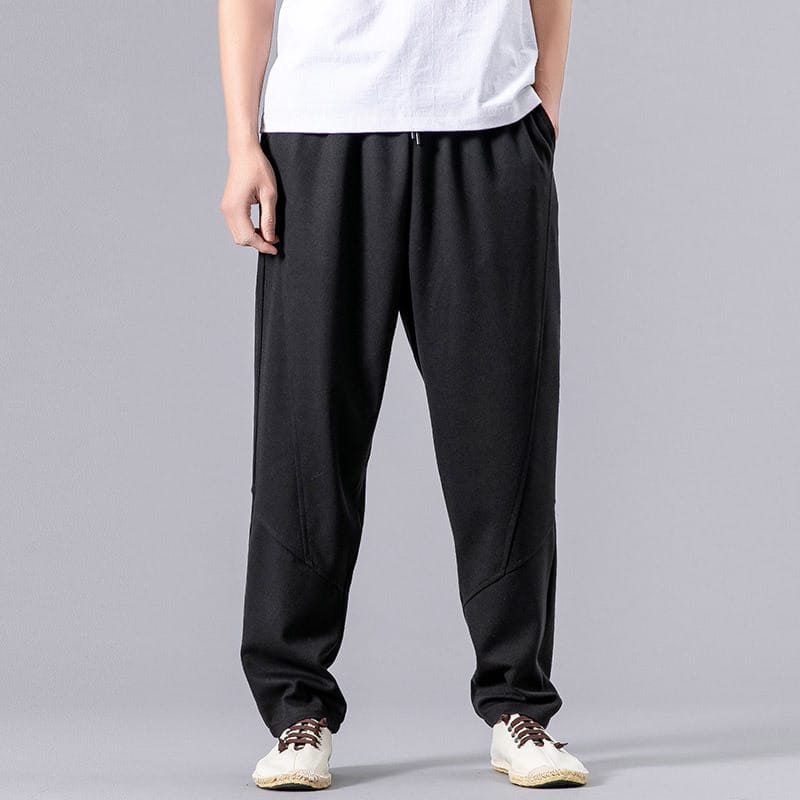 Harem Pants Men's Loose Casual  Skinny National Fashion Sports Pants Ankle Banded Pants Chinese Style Men's Trousers plus Size