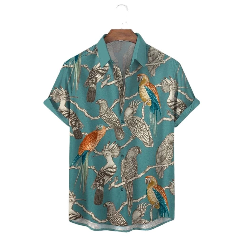 Men's Casual Shirt Hawaiian Shirt Men Summer 3d Print Casual Short Sleeved Shirt For Men Clothing Breathable Shirts